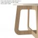 Mesa de Centro Para Sala de Estar 59 cm 4551 Off White Carvalho ARLY