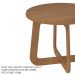 Mesa de Centro Para Sala de Estar 59 cm 4670 Cinamomo ARLY