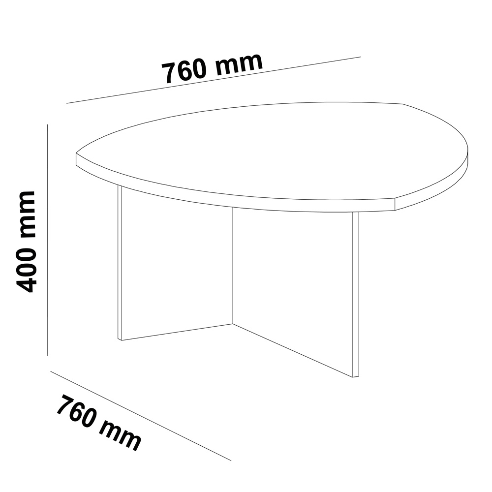 Mesa de Centro Para Sala de Estar 76 cm 4455 Pinho ARLY