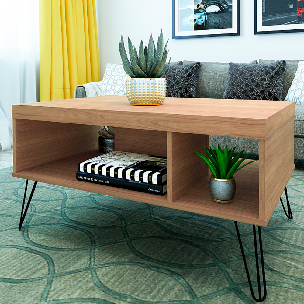 Mesa de Centro Sala de Estar 91 cm 4215 Carvalho ARLY