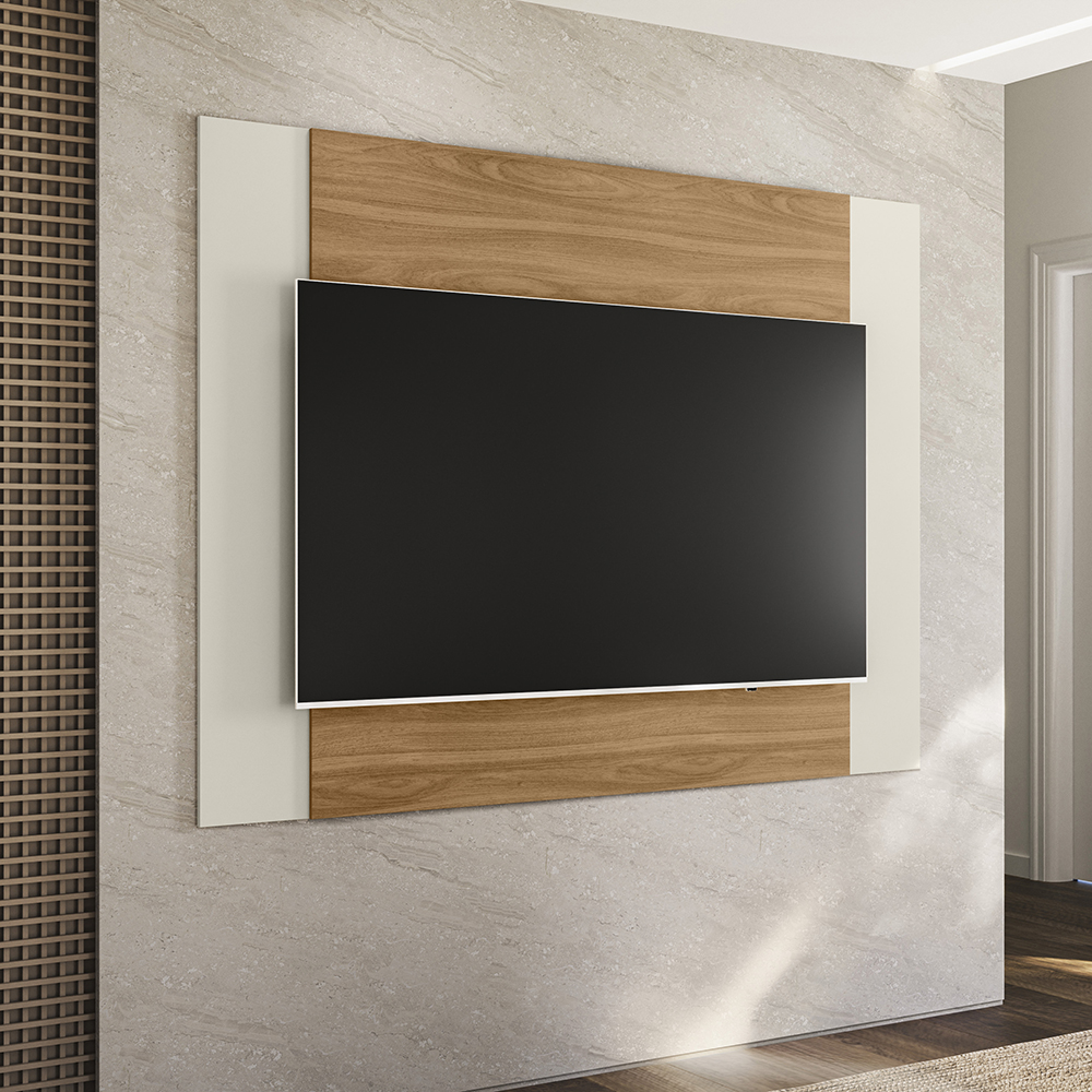 Painel Extensivel Para TV 70 Pol Dub Nature Off White PLLA