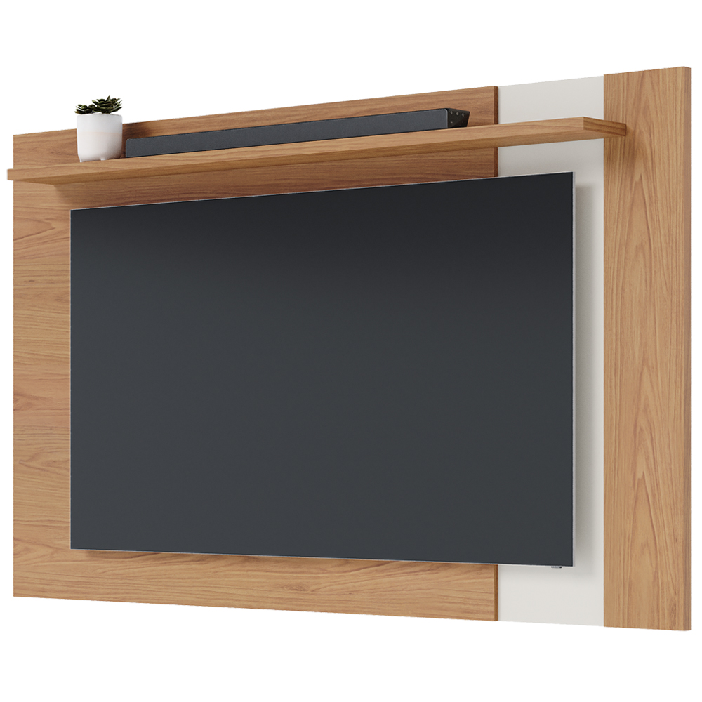 Painel Extensivel TV 70 Polegadas Leme Freijo Off White Matte CLB