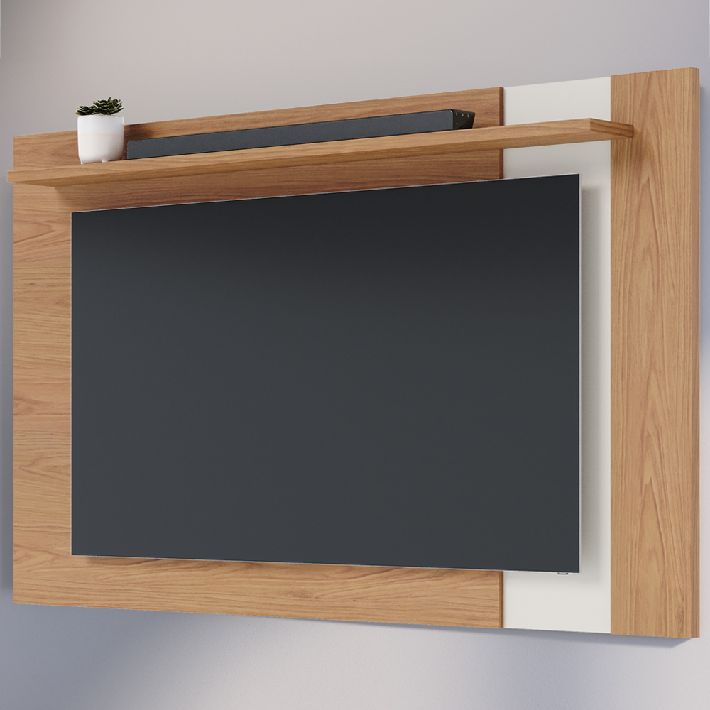 Painel Extensivel TV 70 Polegadas Leme Freijo Off White Matte CLB