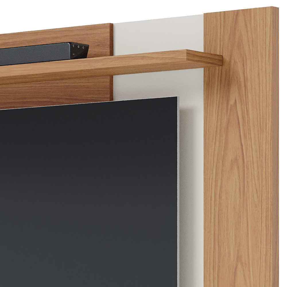 Painel Extensivel TV 70 Polegadas Leme Freijo Off White Matte CLB