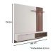 Painel Home Para TV 60 Polegadas Tocantins Off White Nogueira Real CLB