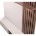 Painel Home Para TV 60 Polegadas Tocantins Off White Nogueira Real CLB