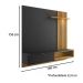 Painel Home Para TV 60 Polegadas Tocantins Preto Noce Milano CLB