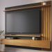 Painel Home Suspenso Para TV 70 Polegadas Juriti Noce Milano Preto CLB