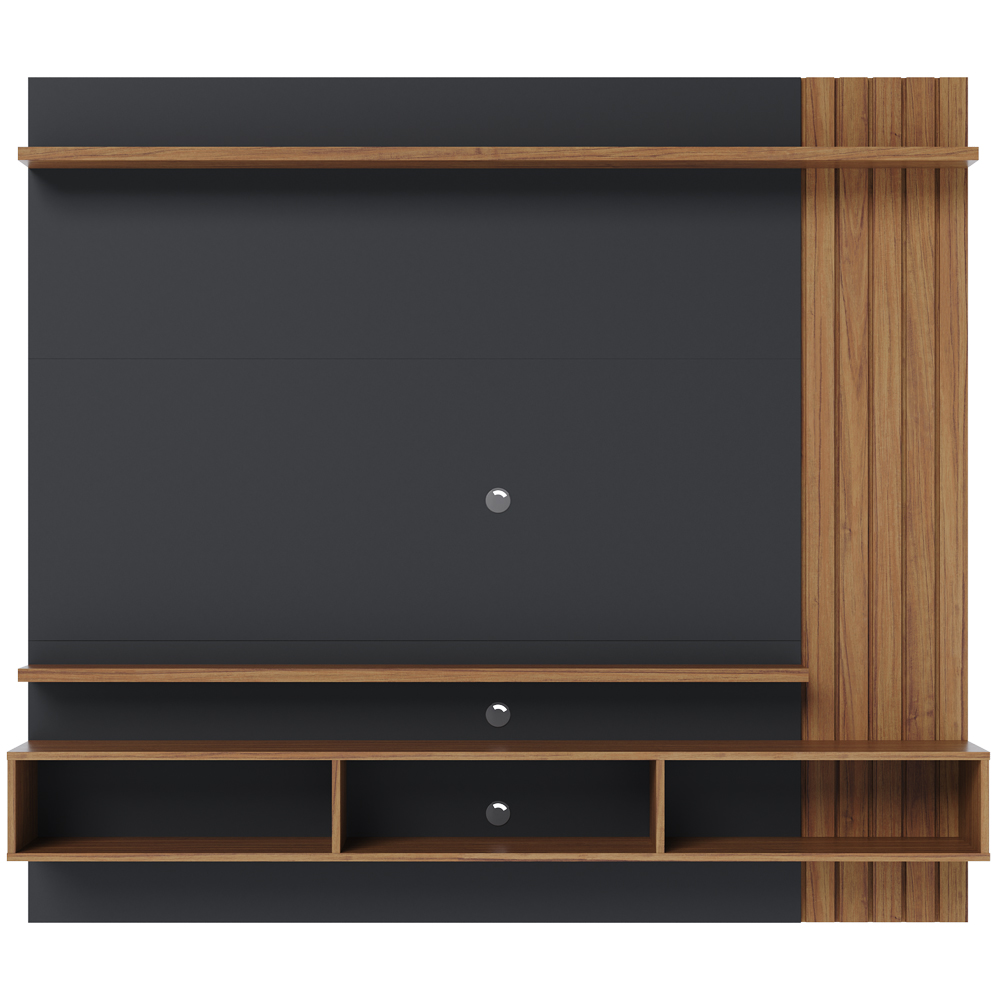 Painel Home Suspenso Para TV 70 Polegadas Juriti Noce Milano Preto CLB