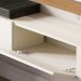 Painel Home Suspenso Para TV 70 Polegadas Juriti Off White Matte Freijo CLB
