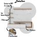 Painel Home Suspenso TV 55 Pol Maragogi Calacatta Freijo Bco Neve CLB