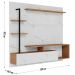 Painel Home Suspenso TV 55 Pol Maragogi Calacatta Freijo Bco Neve CLB