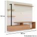 Painel Home Suspenso TV 55 Polegadas Maragogi Off White Freijo CLB