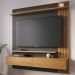 Painel Home Suspenso TV 65 Polegadas Juriti Noce Milano Preto CLB
