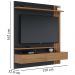 Painel Home Suspenso TV 65 Polegadas Juriti Noce Milano Preto CLB