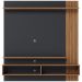 Painel Home Suspenso TV 65 Polegadas Juriti Noce Milano Preto CLB