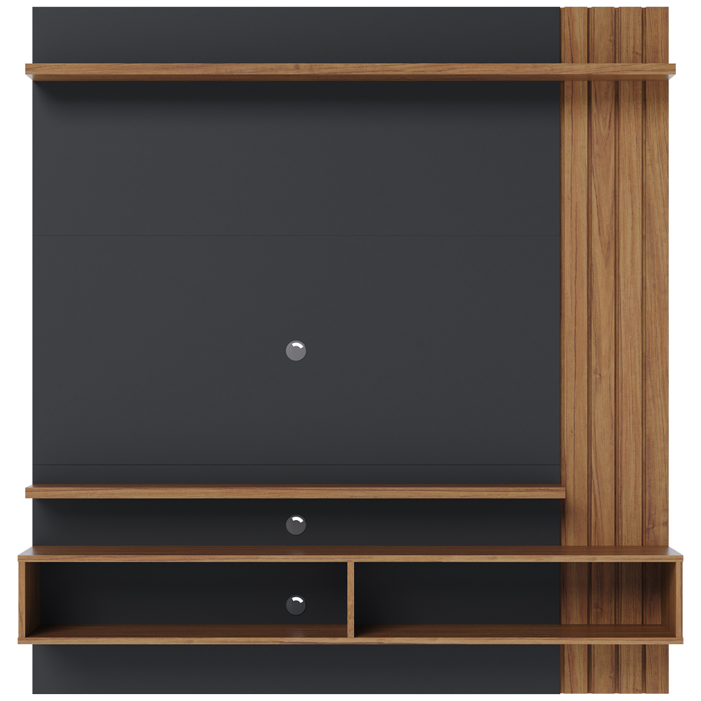 Painel Home Suspenso TV 65 Polegadas Juriti Noce Milano Preto CLB