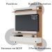 Painel Home Suspenso TV 65 Polegadas Juriti Off White Matte Freijo CLB