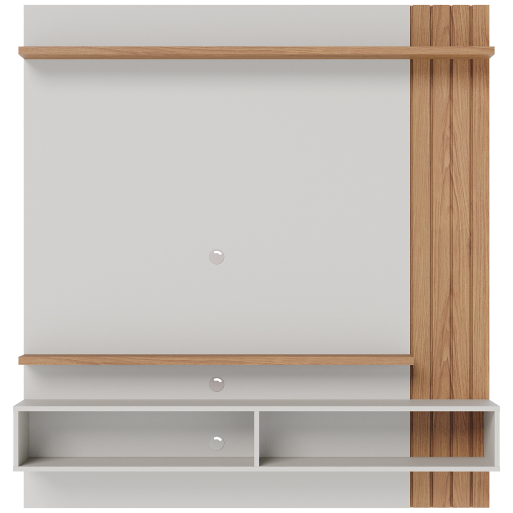 Painel Home Suspenso TV 65 Polegadas Juriti Off White Matte Freijo CLB