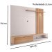 Painel Home Suspenso TV 65 Polegadas Tocantins Off White Freijo CLB