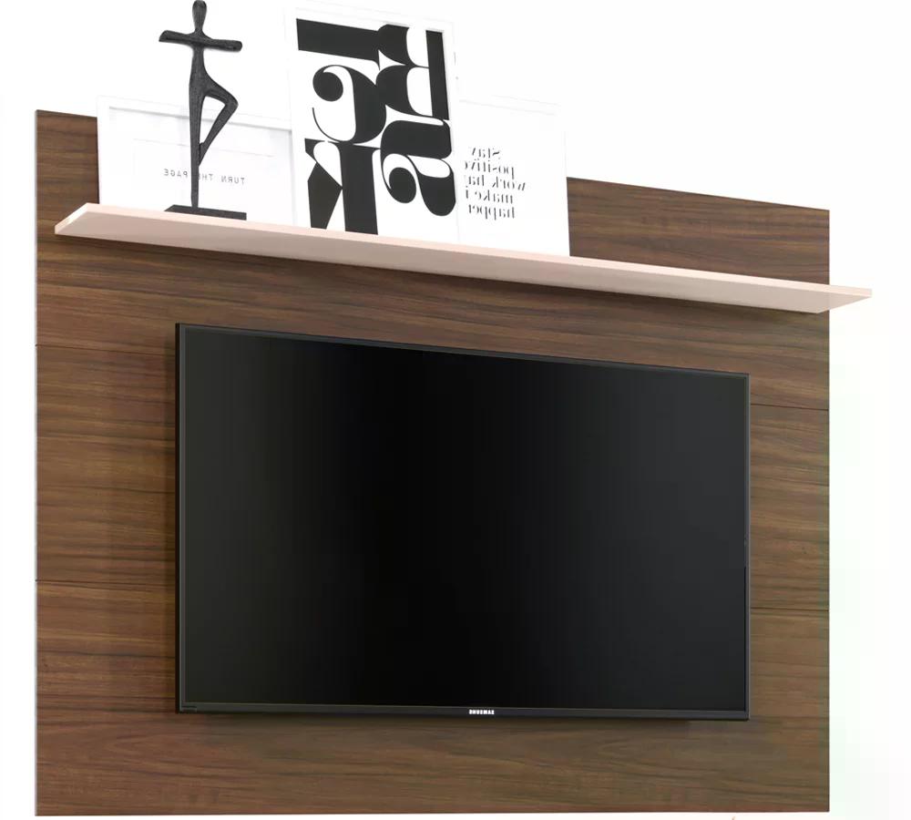 Painel Para TV 55 Polegadas Maia Nogueira Real Off White CLB