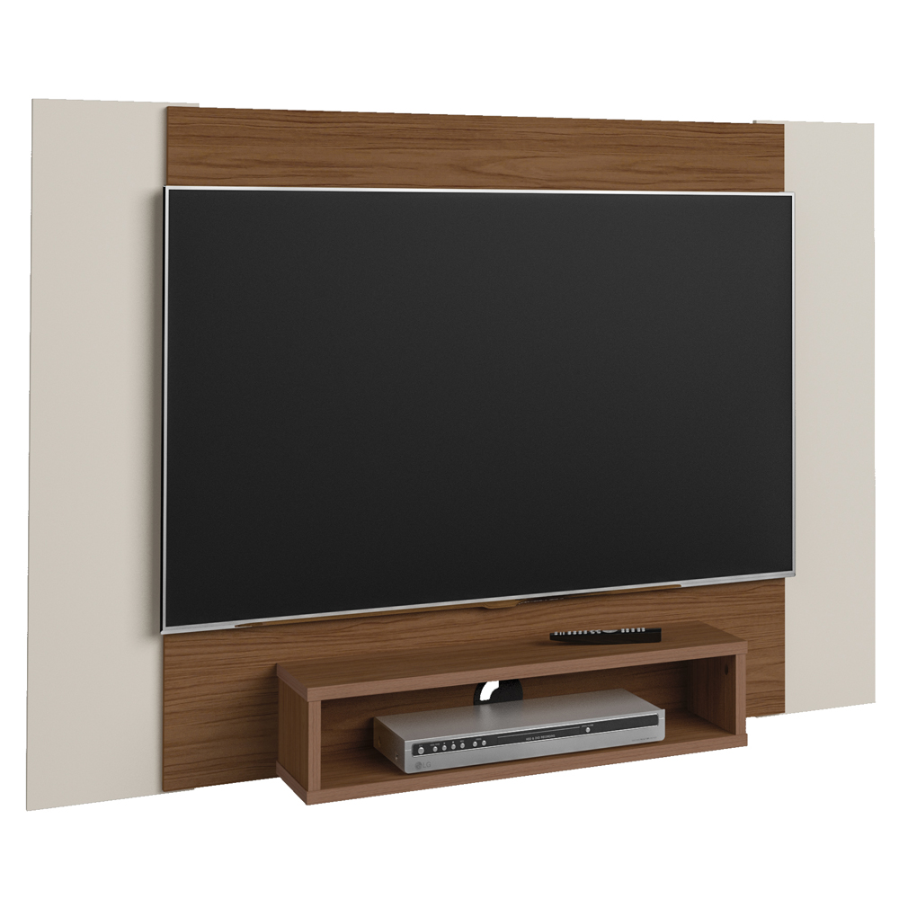 Painel Supenso Para TV 47 Pol 120 cm Cedro Off White ARLY