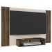 Painel Supenso Para TV 47 Pol 120 cm Pinho Ripado Off White ARLY