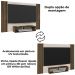 Painel Supenso Para TV 47 Pol 120 cm Pinho Ripado Off White ARLY