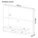 Painel Suspenso Para TV 50 Pol 120 cm Branco ARLY