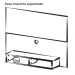 Painel Suspenso Para TV 50 Pol 120 cm Branco ARLY