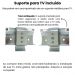 Painel Suspenso Para TV 50 Pol 120 cm Branco ARLY