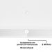 Painel Suspenso Para TV 50 Pol 120 cm Branco ARLY