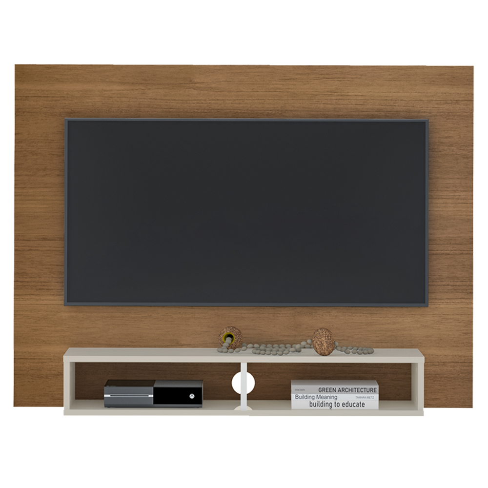 Painel Suspenso Para TV 50 Pol 120 cm Cinamomo Off White ARLY