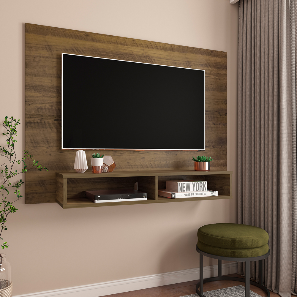 Painel Suspenso Para TV 50 Pol 120 cm Pinho ARLY