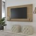 Painel Suspenso Para TV 60 Pol 1 Prateleira 180 cm Carvalho ARLY
