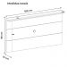Painel Suspenso Para TV 60 Pol 1 Prateleira 180 cm Pinho ARLY