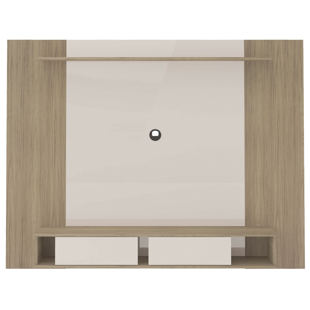 Painel Suspenso Para TV 72 Pol 176 cm Carvalho Off White ARLY