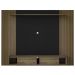 Painel Suspenso Para TV 72 Pol 176 cm Pinho Ripado Preto ARLY