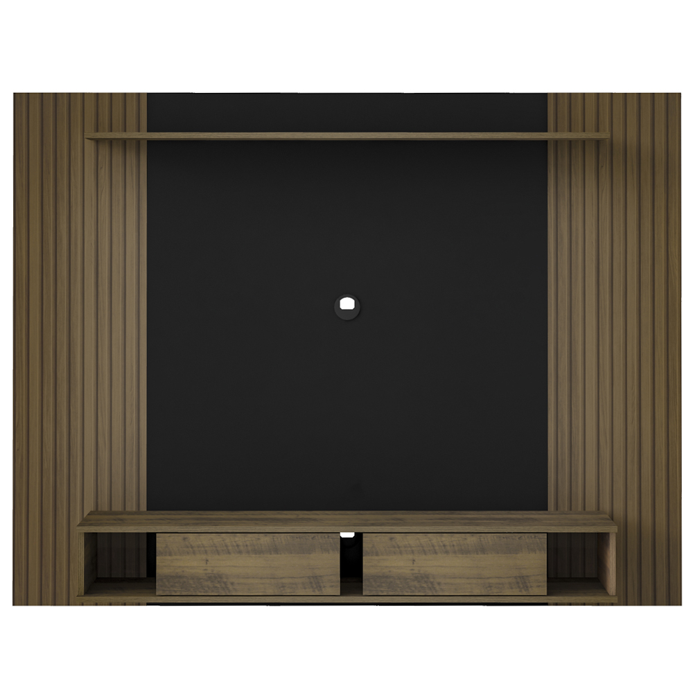 Painel Suspenso Para TV 72 Pol 176 cm Pinho Ripado Preto ARLY