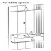 Painel Suspenso TV 65 Pol 1P 180 Cm Cinamomo Off White ARLY