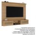Painel Suspenso Tv 72 Pol 160 cm 4611 Carvalho ARLY
