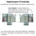 Painel Suspenso Tv 72 Pol 200 cm 4530 Off White Pinho Ripado ARLY