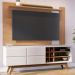 Painel TV 70 Polegadas Leme E Rack 2 Portas Noronha Freijo Off White Matte CLB