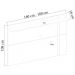 Painel TV 70 Polegadas Leme E Rack 2 Portas Noronha Freijo Off White Matte CLB
