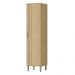 Paneleiro 1 Porta Ripada 49 cm MDP GLOR PGL02 Castanho MXM