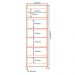 Paneleiro 2 Portas Vidro 70 cm Vera PVE03 Marrocos Off White MXM