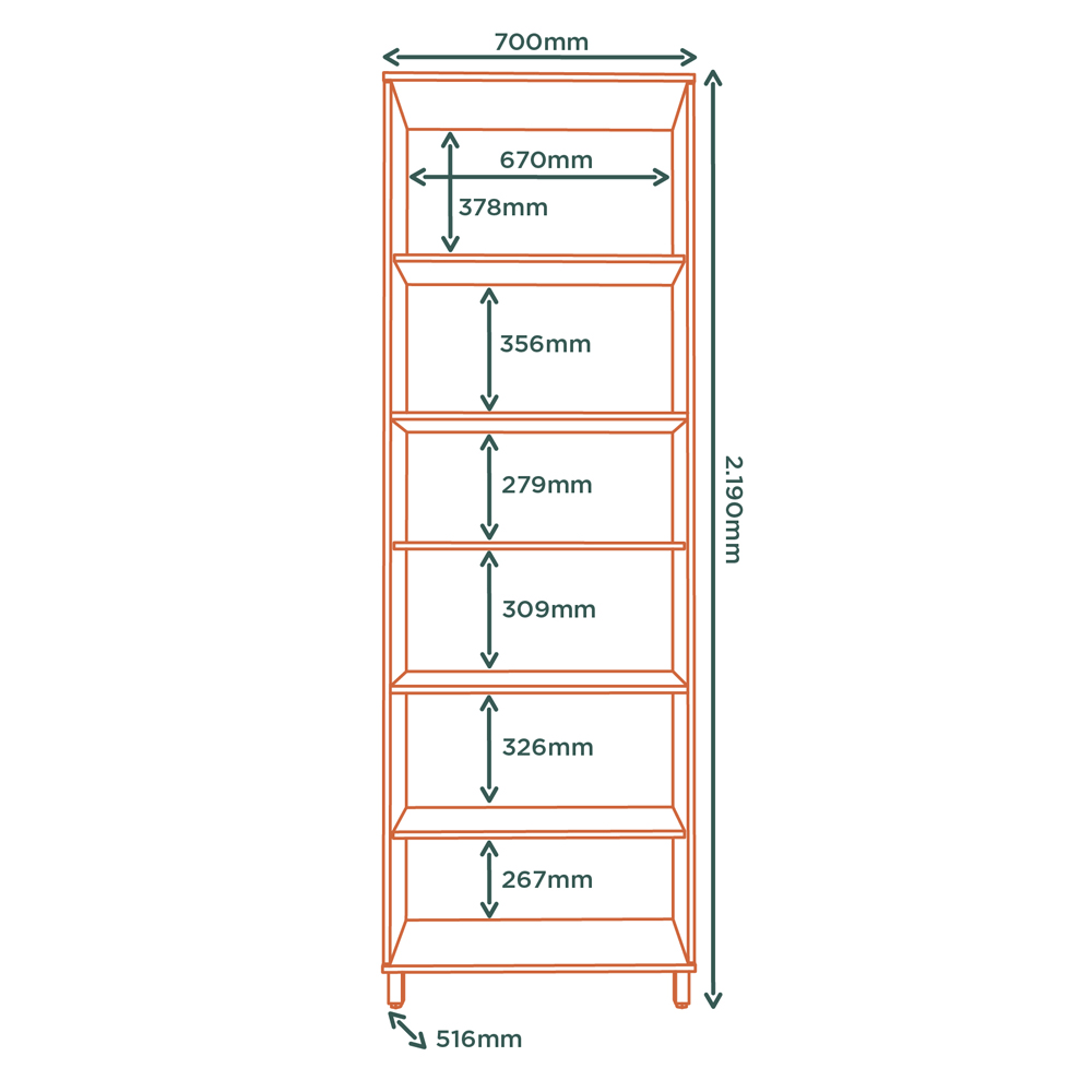 Paneleiro 2 Portas Vidro 70 cm Vera PVE03 Marrocos Off White MXM
