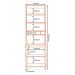 Paneleiro 4 Portas MDF 70 cm Tosc PTO01 Freijo Freijo MXM