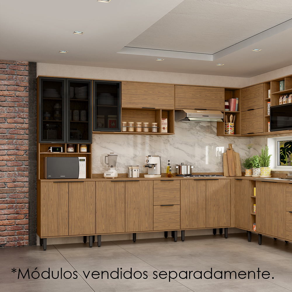 Paneleiro 4 Portas MDF 70 cm Tosc PTO01 Freijo Freijo MXM