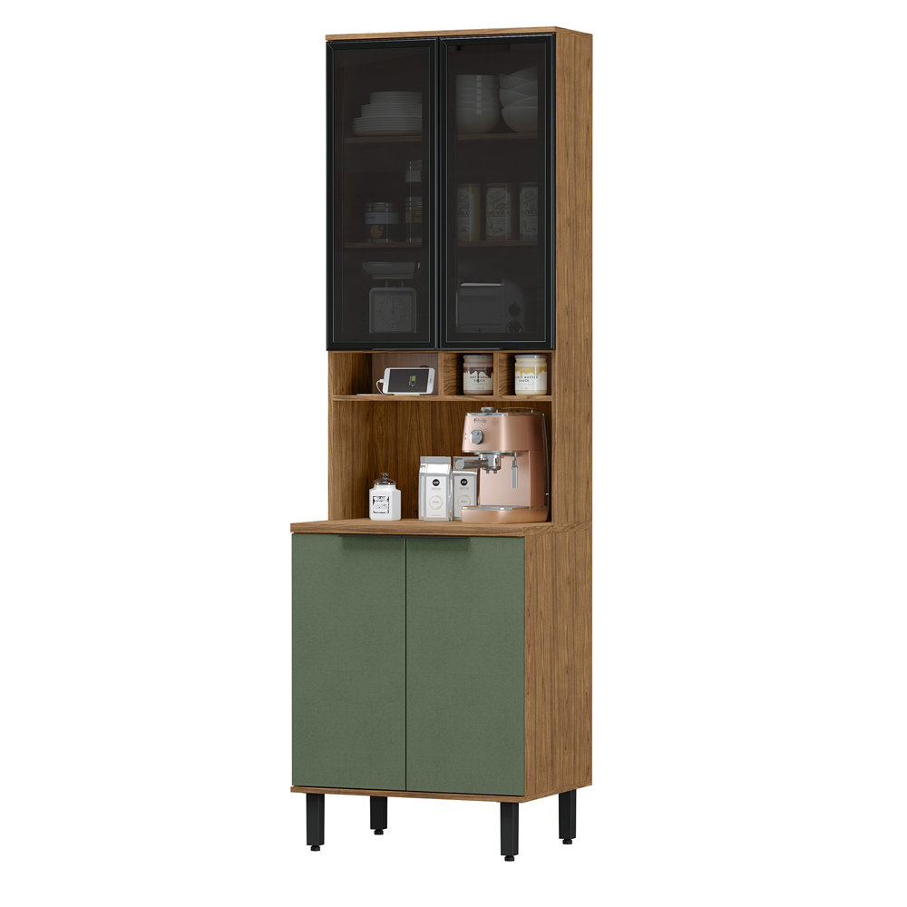 Paneleiro 4 Portas MDF 70 cm Tosc PTO01 Freijo Jade MXM
